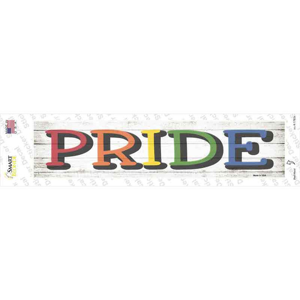 Pride Rainbow Novelty Narrow Sticker Decal