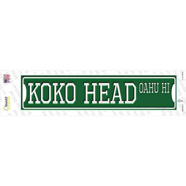 Koko Head Oahu HI Novelty Narrow Sticker Decal