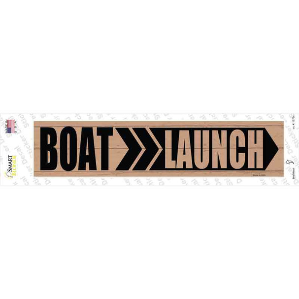 Boat Launch Right Novelty Narrow Sticker Decal
