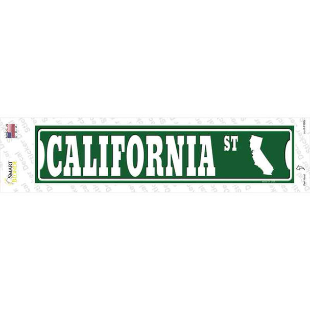 California St Silhouette Novelty Narrow Sticker Decal
