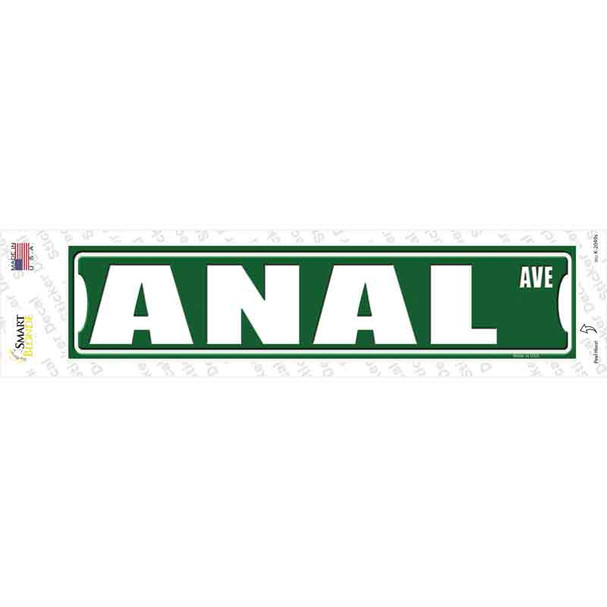 Anal Avenue Novelty Narrow Sticker Decal