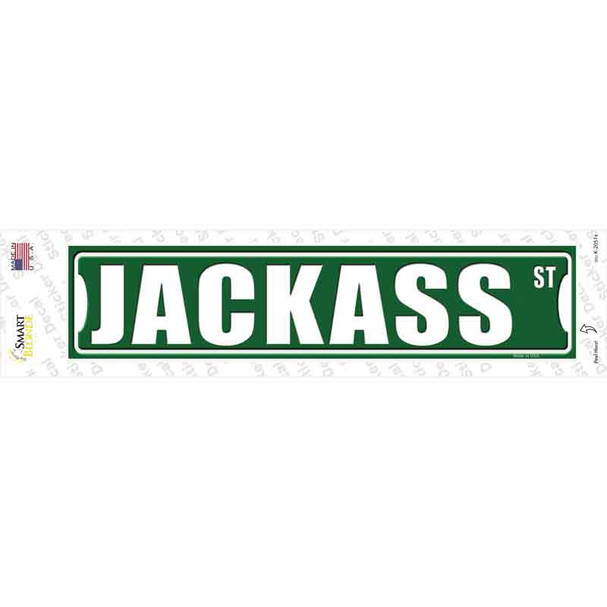Jackass Street Novelty Narrow Sticker Decal