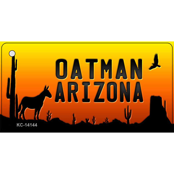 Oatman Arizona Scenic Background Novelty Metal Key Chain