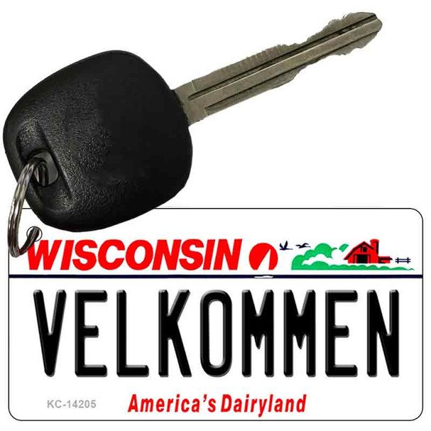 Velkommen Wisconsin Novelty Metal Key Chain