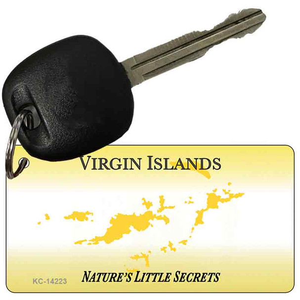 Virgin Islands Blank Novelty Metal Key Chain