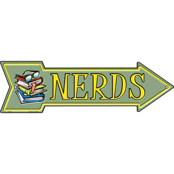Nerds Novelty Metal Arrow Sign