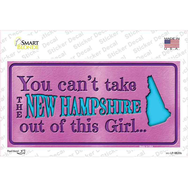 New Hampshire Outta This Girl Novelty Sticker Decal