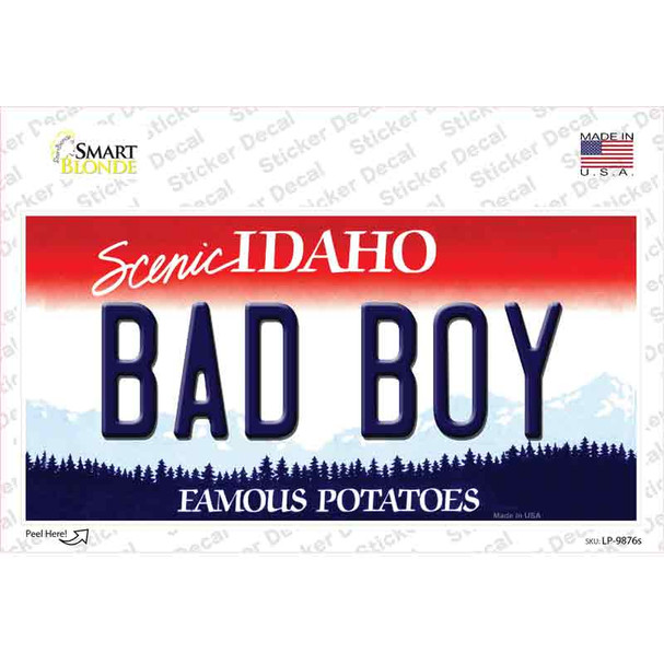 Bad Boy Idaho Novelty Sticker Decal