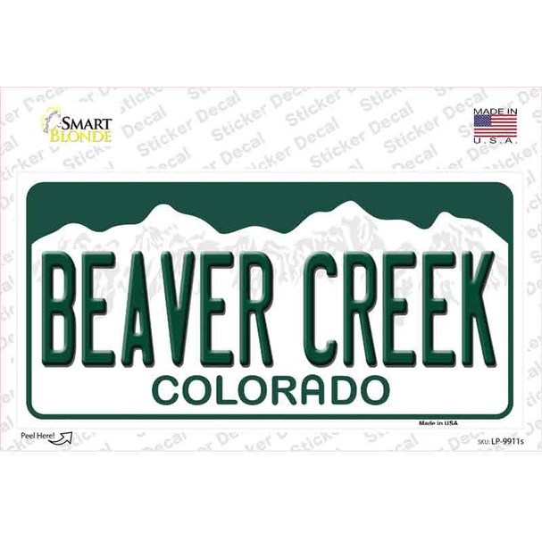 Beaver Creek Colorado Novelty Sticker Decal