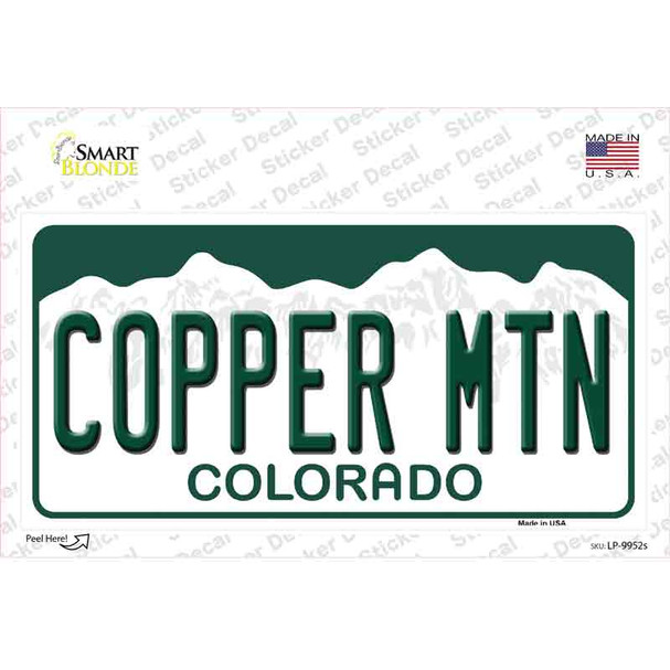 Copper Mountain Colorado Novelty Sticker Decal