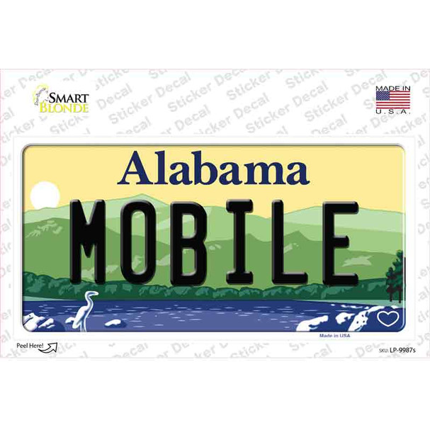 Mobile Alabama Novelty Sticker Decal