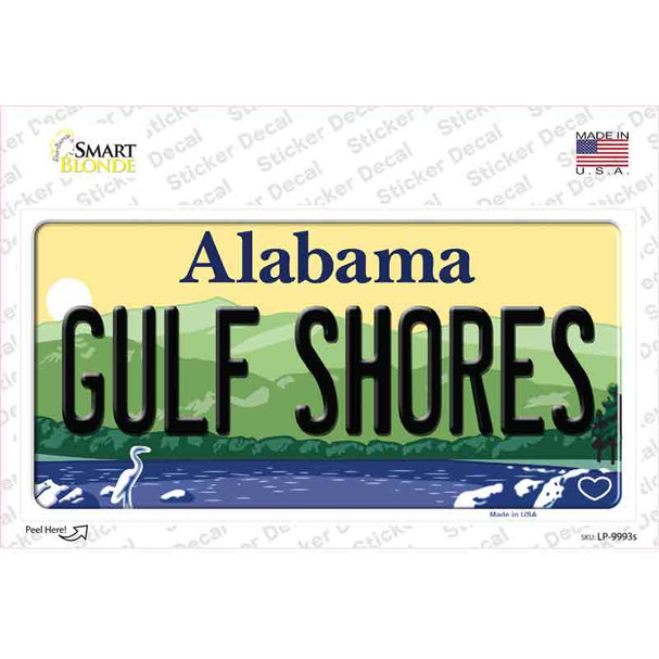 Gulf Shores Alabama Novelty Sticker Decal