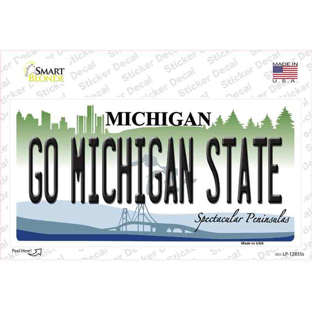 Go Michigan State MI Novelty Sticker Decal