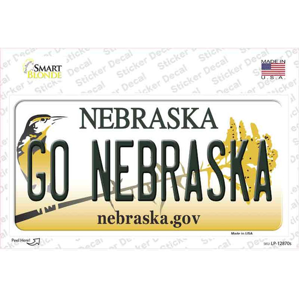 Go Nebraska NE Novelty Sticker Decal