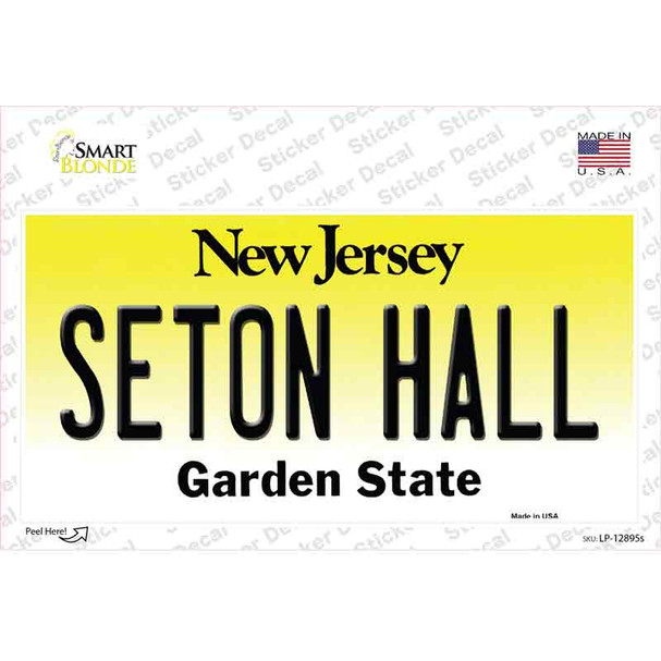 Seton Hall NJ Novelty Sticker Decal