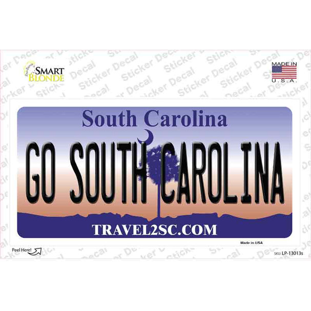 Go South Carolina SC Novelty Sticker Decal