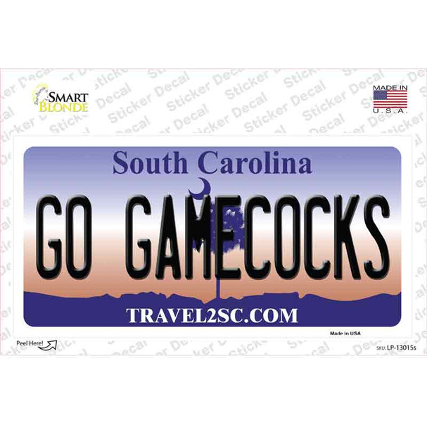 Go Gamecocks SC Novelty Sticker Decal