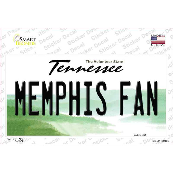 Memphis Fan TN Novelty Sticker Decal