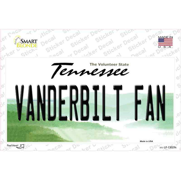 Vanderbilt Fan TN Novelty Sticker Decal