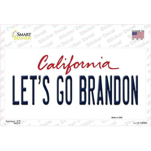 Lets Go Brandon CA Novelty Sticker Decal
