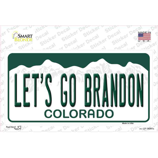 Lets Go Brandon CO Novelty Sticker Decal