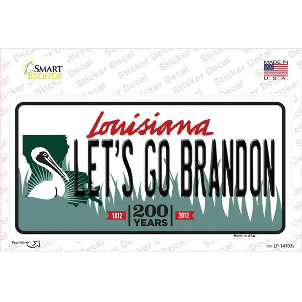 Lets Go Brandon LA Novelty Sticker Decal