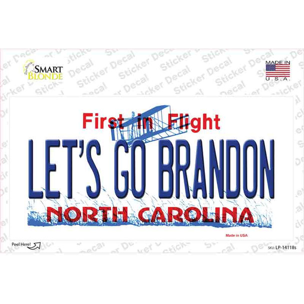 Lets Go Brandon NC Novelty Sticker Decal