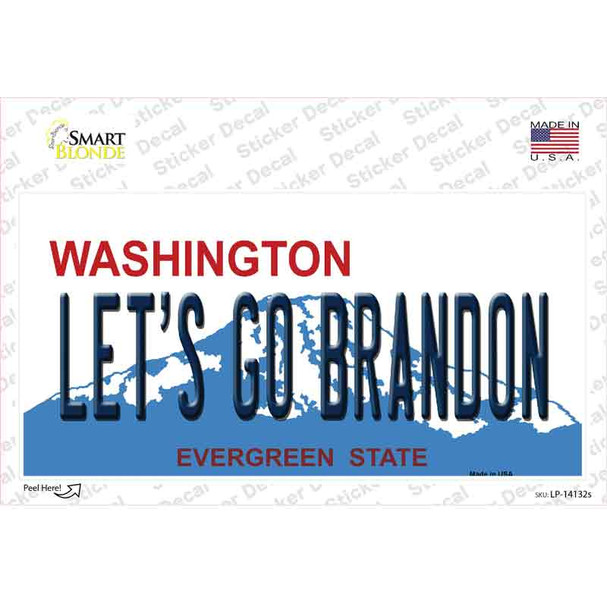 Lets Go Brandon WA Novelty Sticker Decal