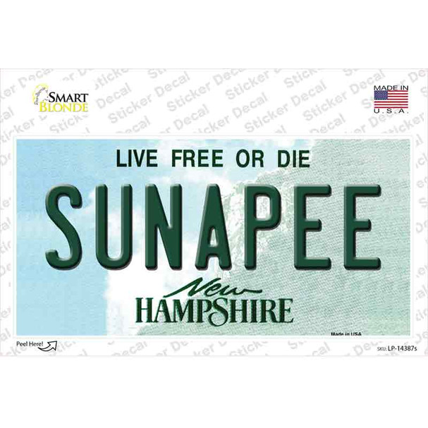 Sunapee New Hampshire Novelty Sticker Decal