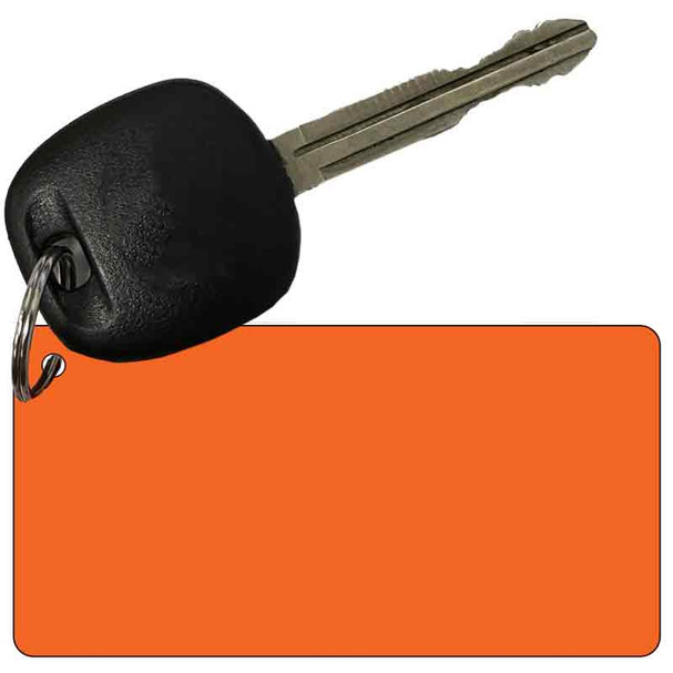 Orange Solid Novelty Metal Key Chain
