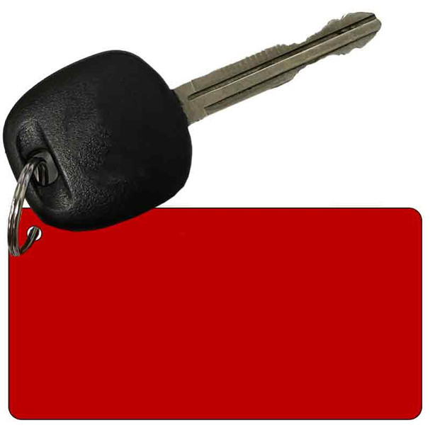 Red Solid Novelty Metal Key Chain