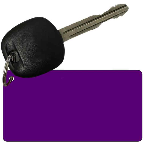 Purple Solid Novelty Metal Key Chain