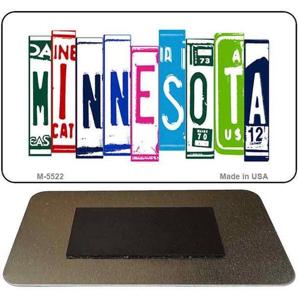 Minnesota License Plate Tag Art Novelty Metal Magnet