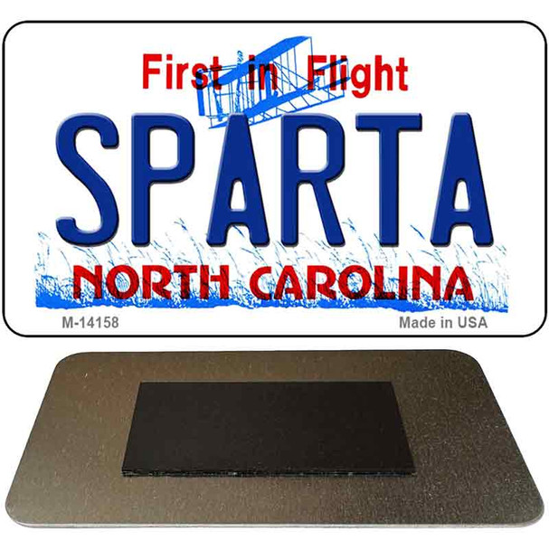 Sparta North Carolina State Background Novelty Metal Magnet