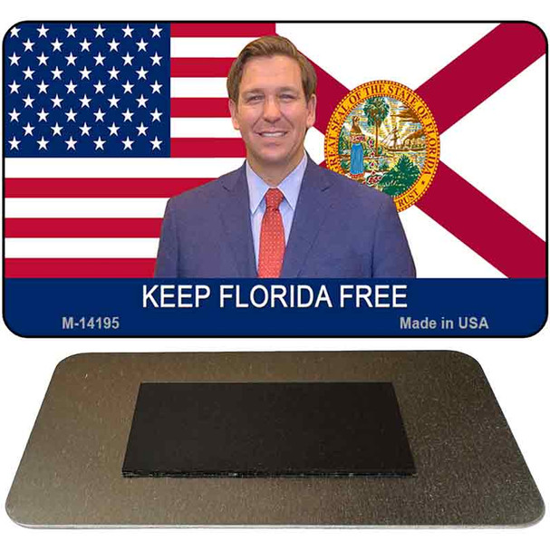 Desantis USA|Florida Flag Novelty Metal Magnet