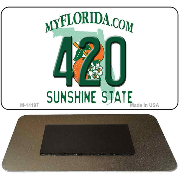 420 Florida Novelty Metal Magnet