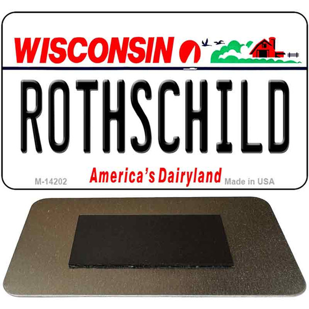 Rothschild Wisconsin Novelty Metal Magnet