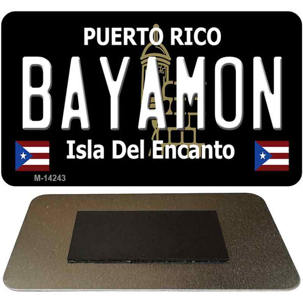 Bayamon Puerto Rico Black Novelty Metal Magnet