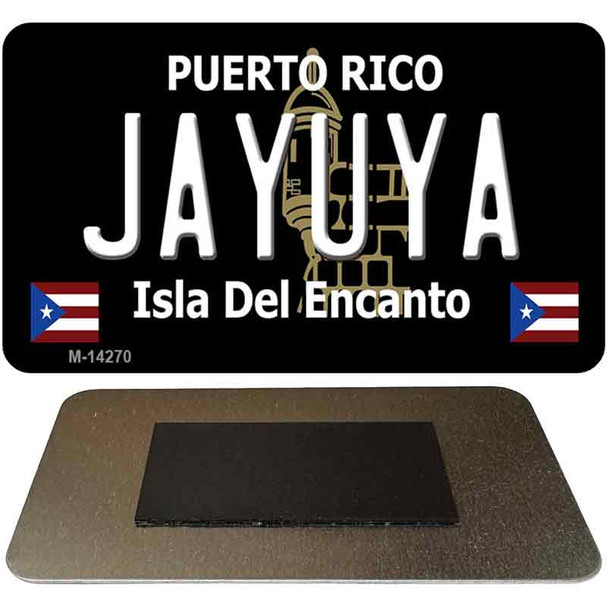 Jayuya Puerto Rico Black Novelty Metal Magnet