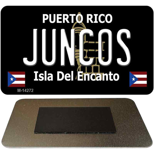 Juncos Puerto Rico Black Novelty Metal Magnet