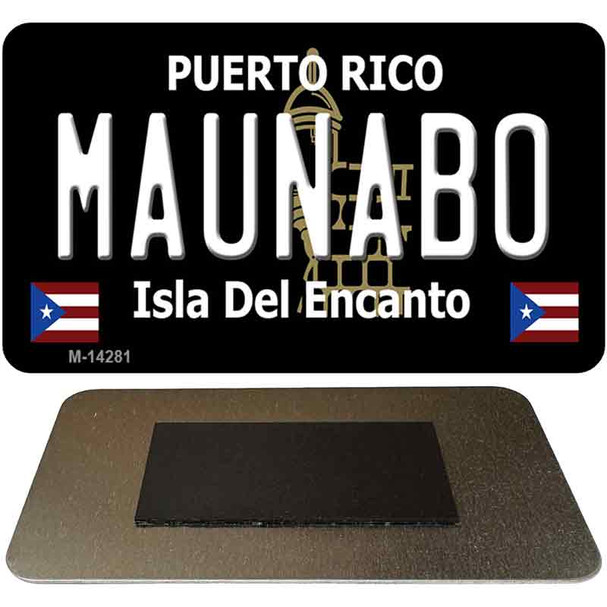 Maunabo Puerto Rico Black Novelty Metal Magnet