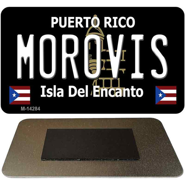 Morovis Puerto Rico Black Novelty Metal Magnet