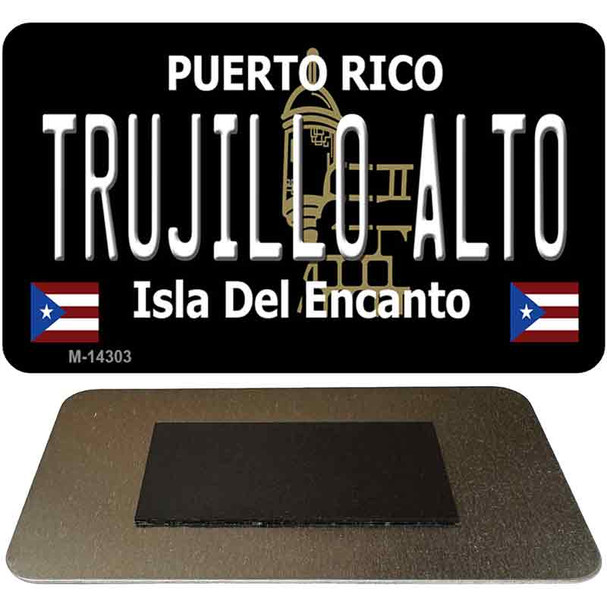 Trujillo Alto Puerto Rico Black Novelty Metal Magnet