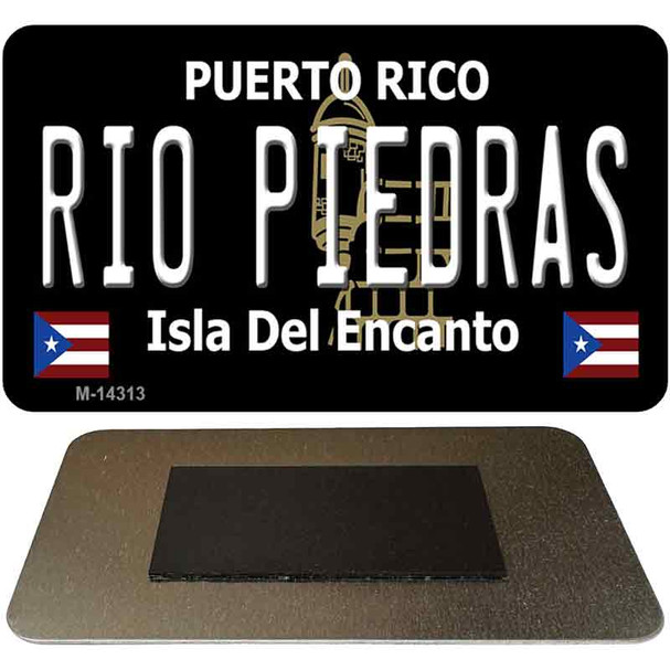 Rio Piedras Puerto Rico Black Novelty Metal Magnet