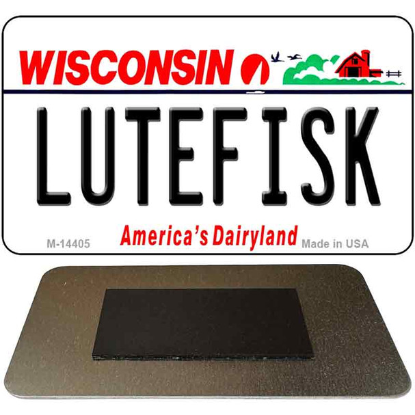 Lutefisk Wisconsin Novelty Metal Magnet