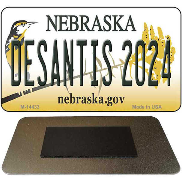 Desantis 2024 Nebraska Novelty Metal Magnet
