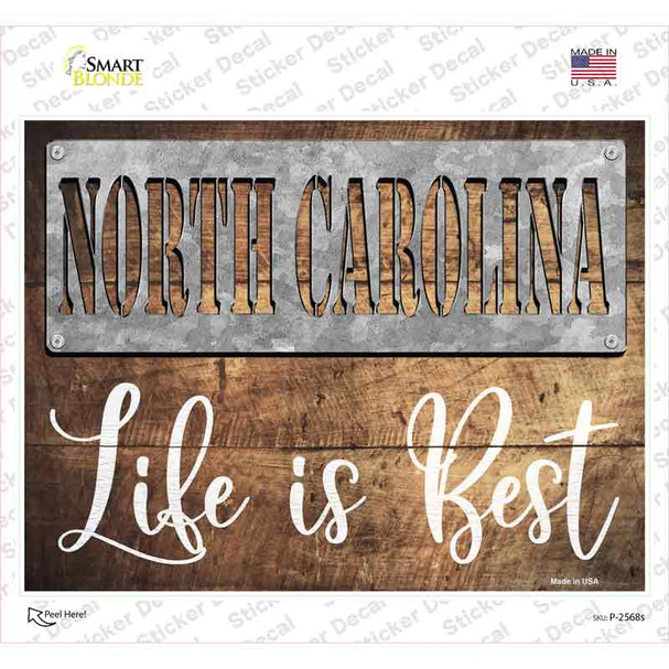 North Carolina Stencil Life is Best Novelty Rectangle Sticker Decal