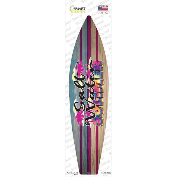 Salt Water Summer Tie Dye Novelty Surfboard Sticker Decal