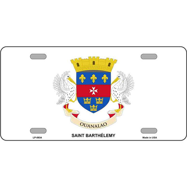 Saint Barthelemy Novelty Metal License Plate