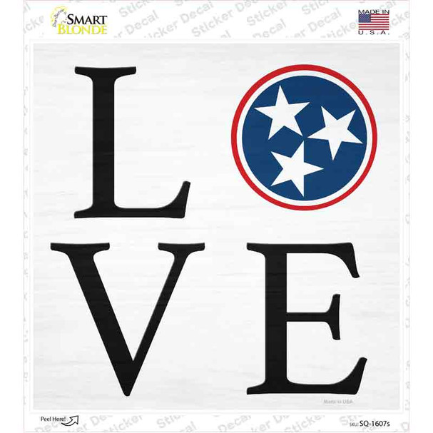 Love Tristar Novelty Square Sticker Decal